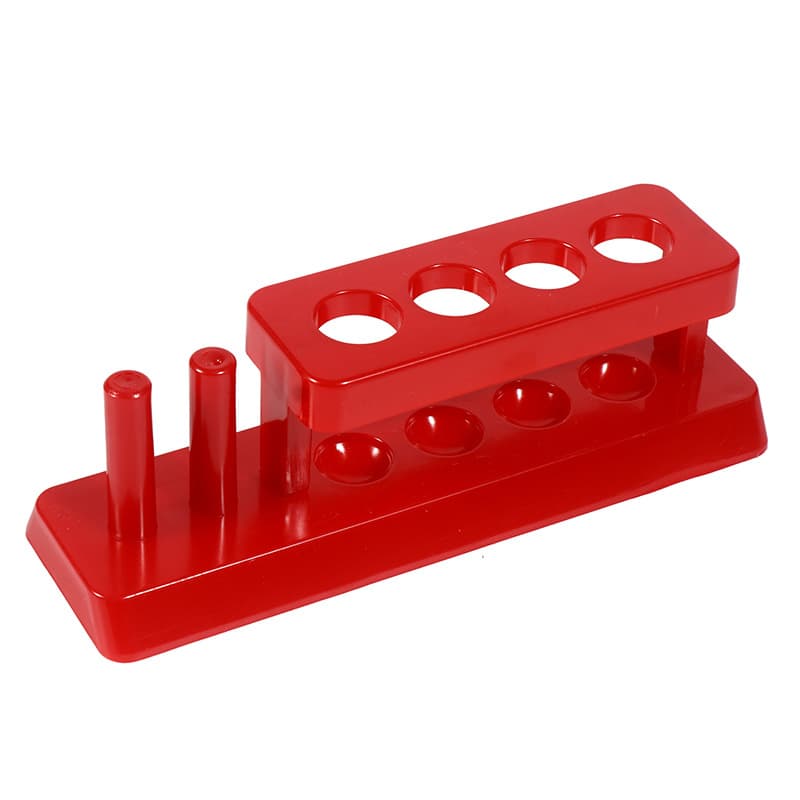 Children and students scientific experiment teaching aids accessories four-hole six-hole test tube rack plastic test tube chemistry laboratory equipment 9