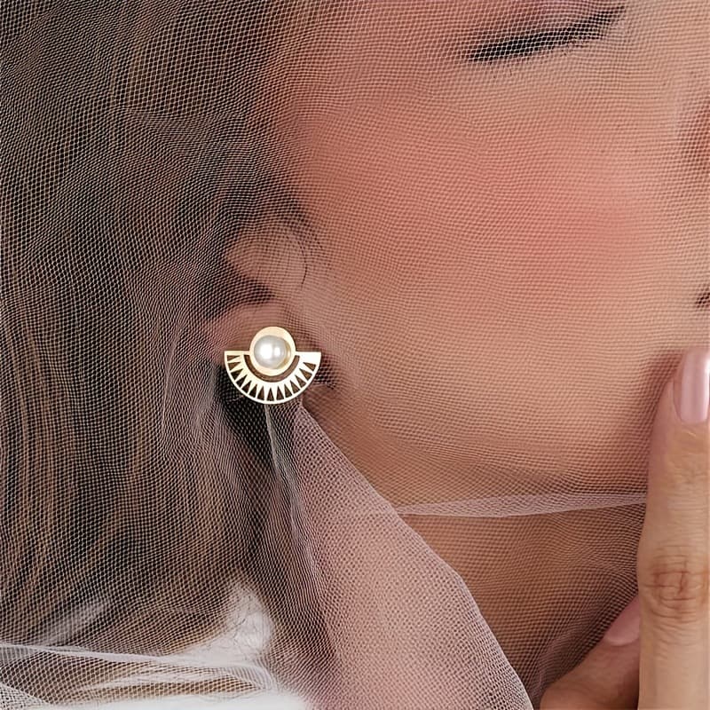 2026 European and American new fashion earrings, simple temperament, geometric square two-piece set, multi-wear earrings for women, cross-border 10