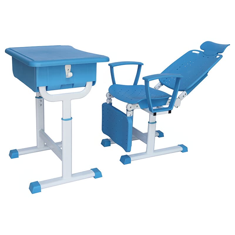 School lunch break desks and chairs for primary and secondary school students, nap beds, folding chairs, children's study desks and chairs, adjustable and foldable 6