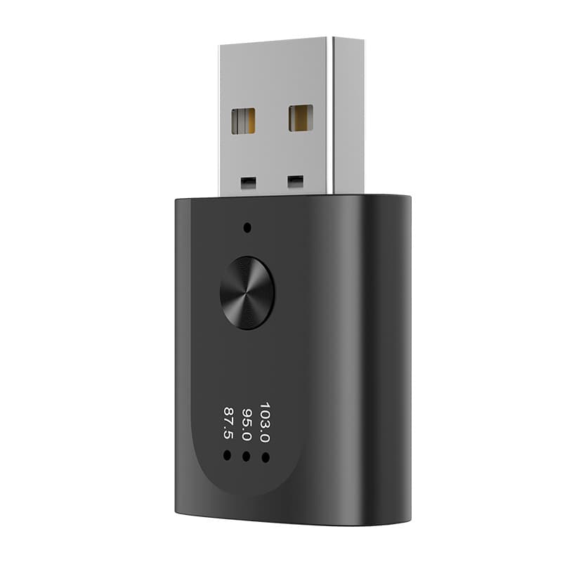 New 5.3USB Bluetooth FM Transmitter Car Bluetooth Receiver Hands-Free Call Radio Bluetooth Receiver 6