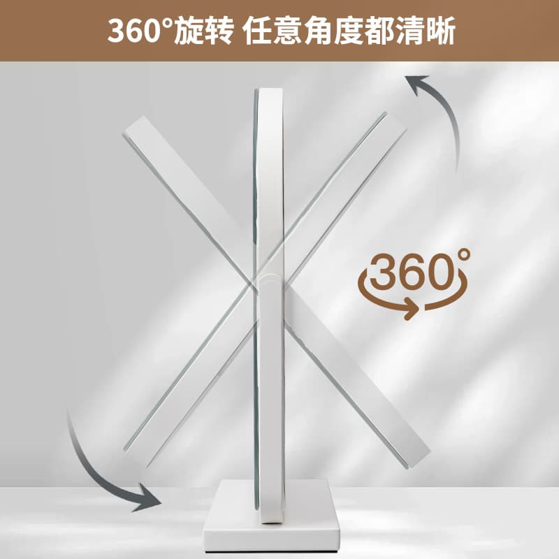 Cosmetic mirror LED light desktop light mirror smart desktop makeup table bedroom home mirror LED dressing table light 5