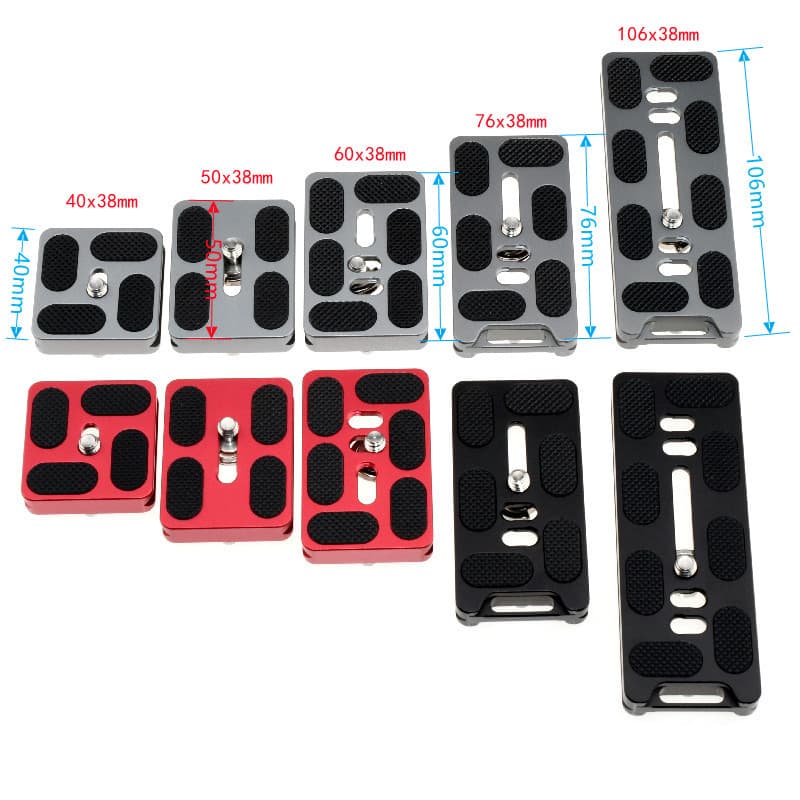 SLR quick release plate universal tripod head telephoto lens extension plate camera base quick release plate bracket accessories 5