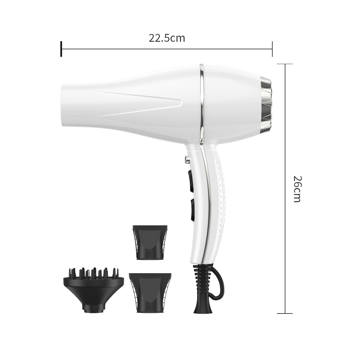 Cross-border hair dryer 2300w constant temperature negative ion hair care quick-drying hair salon high wind and high power professional hair dryer 6