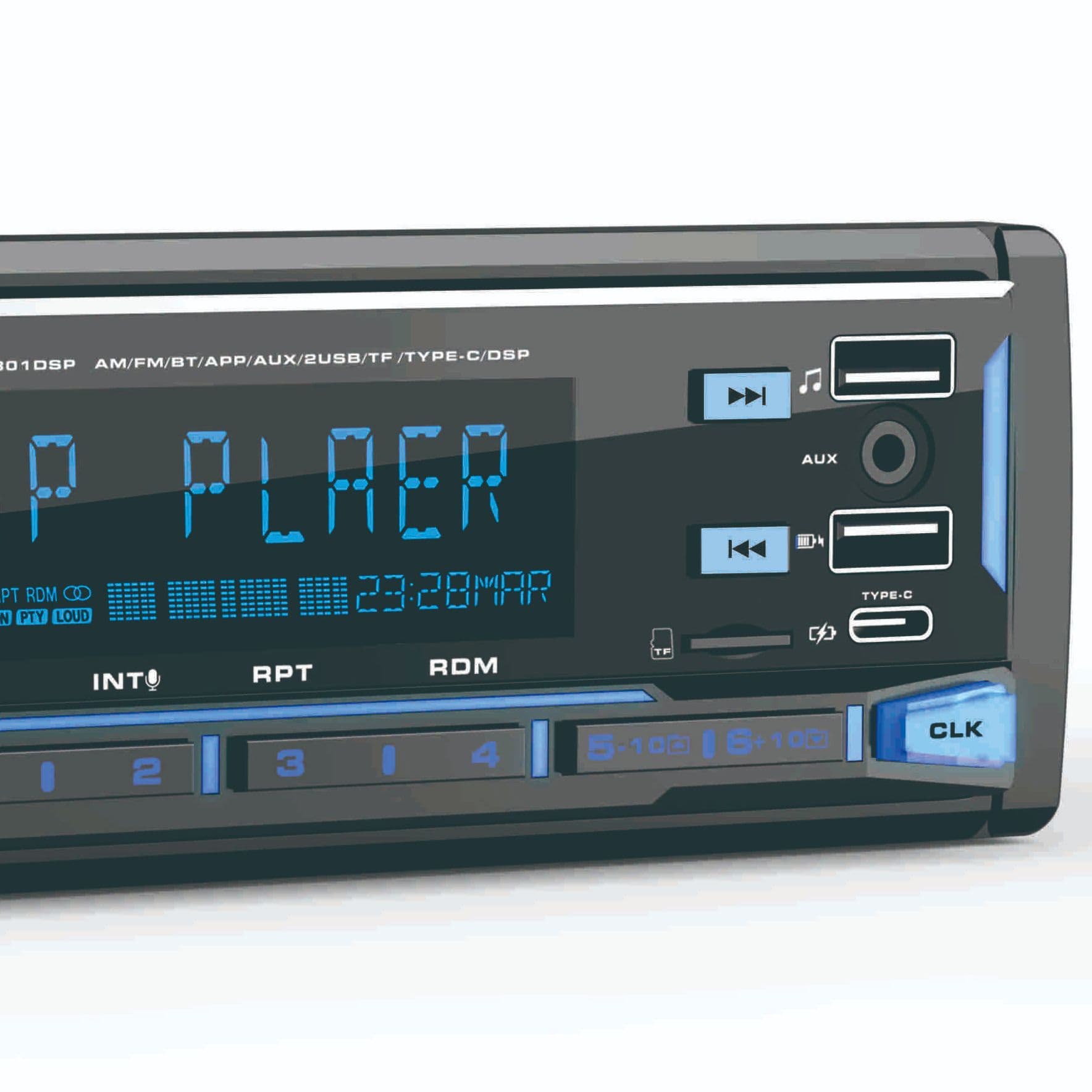 1801DSP car Bluetooth MP3 car MP3 card player with player U disk audio head car card card machine 5