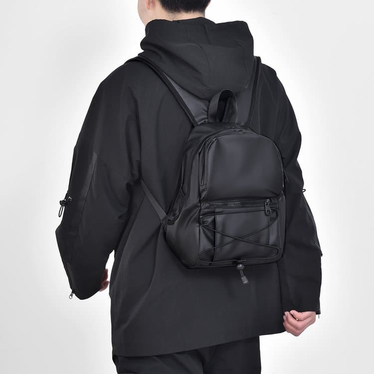 Multi-pocket lightweight casual men's small backpack travel waterproof carry-on small backpack fashion sports men's small bag 7