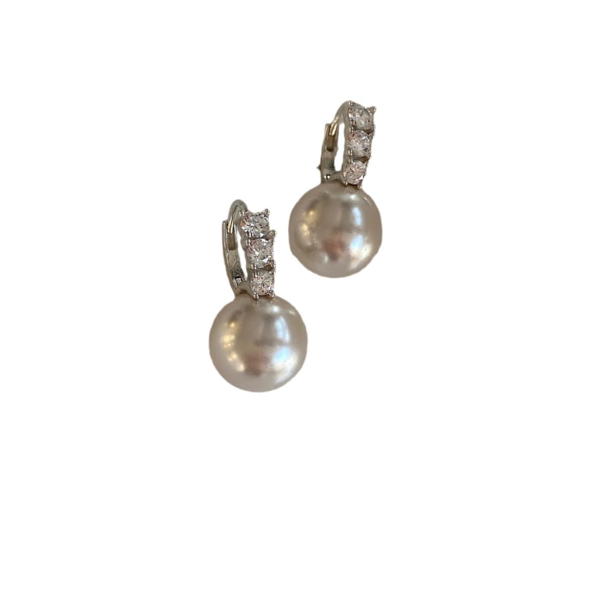 Classic feedback! Austria's high-quality Shijia pearl-embellished diamond earrings ins are light luxury and full of high-end earrings 6