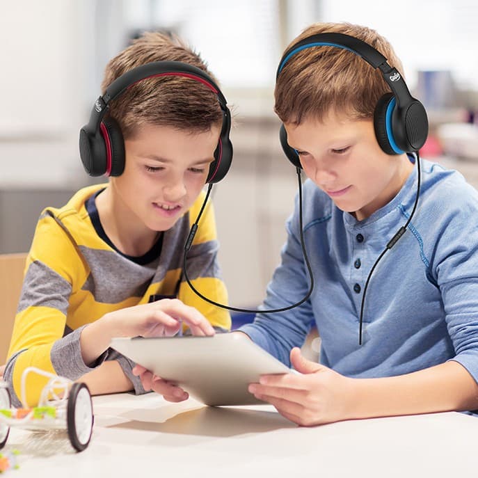 Goshang Headphones Heavy Bass Wired Music Game Learning Computer Desktop Boys and Girls Home Headset 3