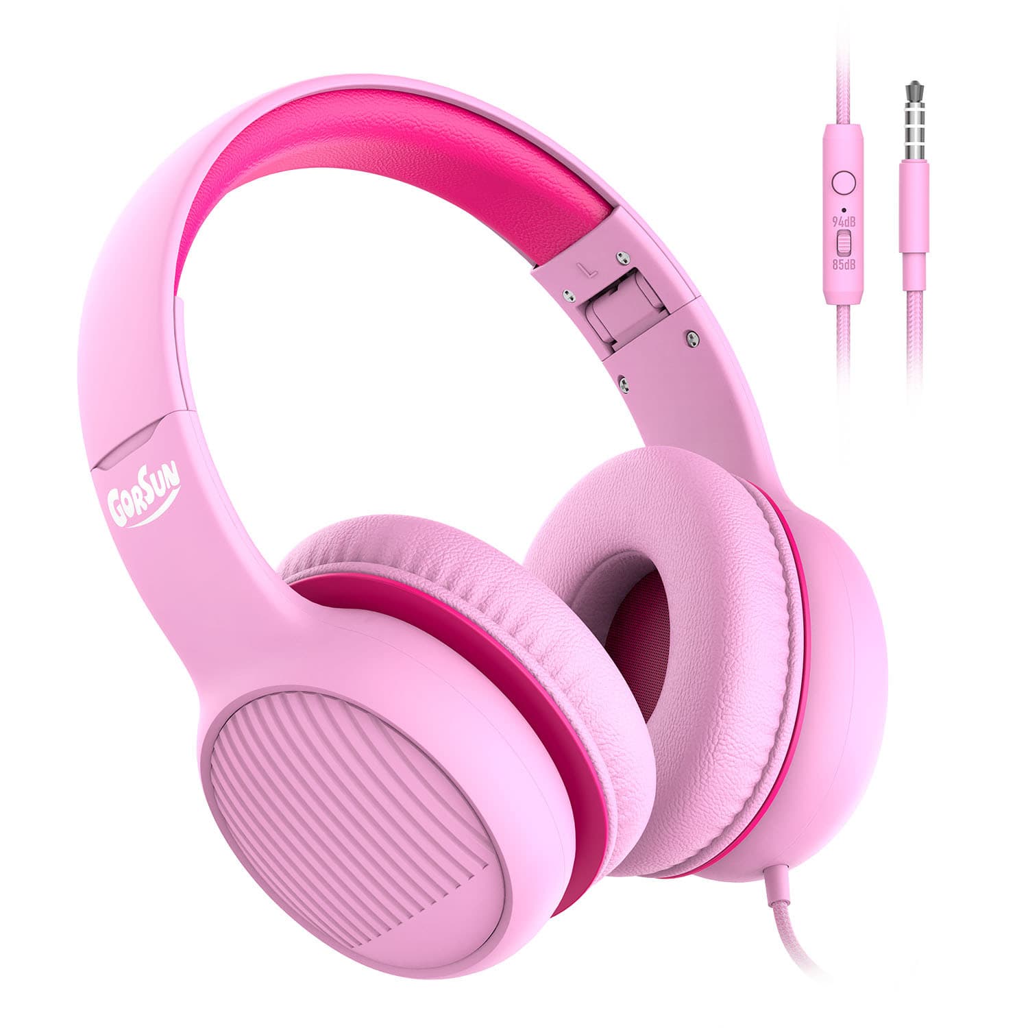 Goshang Headphones Heavy Bass Wired Music Game Learning Computer Desktop Boys and Girls Home Headset 4