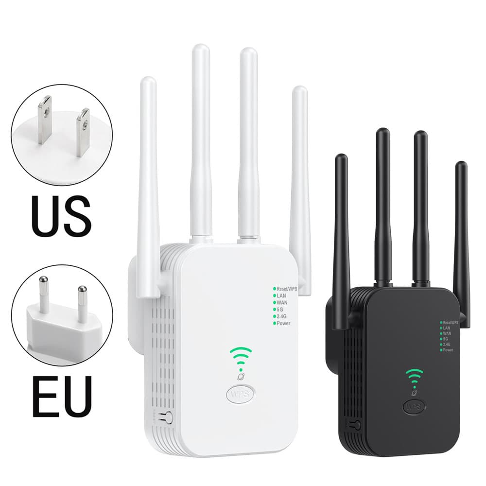 New wifi signal amplifier 1200M repeater 2.45G dual-band network extension extender signal through the wall 2