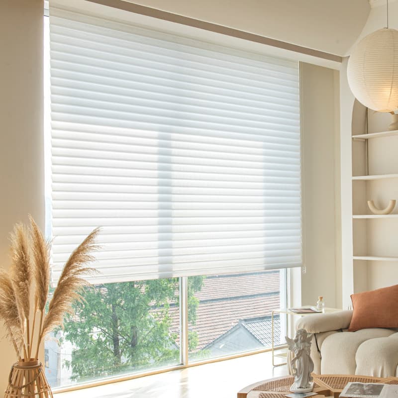 New Shangri-La curtains electric sunshade curtains office hotel villa horizontal blinds roller blinds semi-shading 5