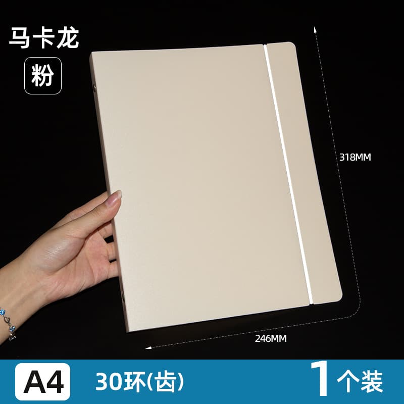 A4 binder 30 holes PP frosted transparent folder 26 holes B5 binder replacement core shell folder storage folder 9