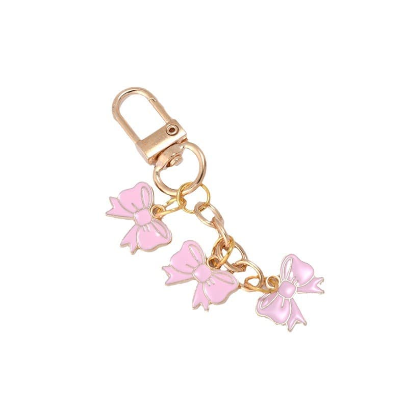 Bow key chain, school bag pendant, key chain accessories, car key ring, small gift for best friend, bag pendant 6
