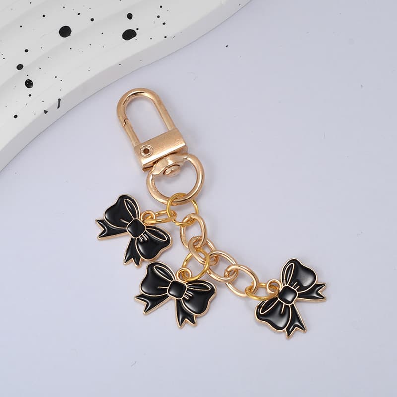 Bow key chain, school bag pendant, key chain accessories, car key ring, small gift for best friend, bag pendant 9