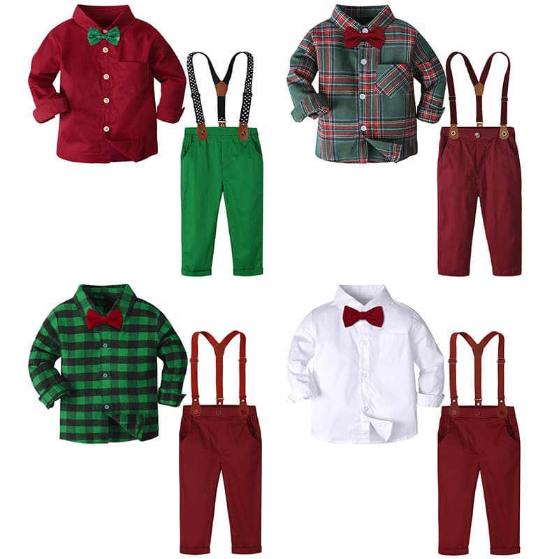 Boys' costumes, one-year-old small suits, European and American children's Christmas costumes, holiday party dresses, cross-border clothes 2