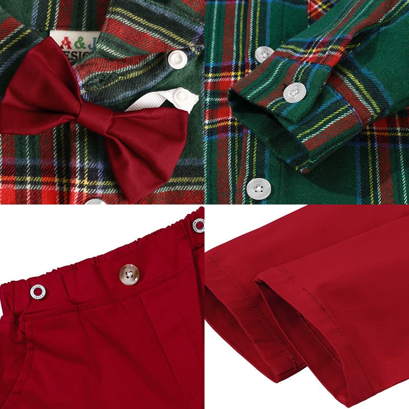 Boys' costumes, one-year-old small suits, European and American children's Christmas costumes, holiday party dresses, cross-border clothes 3