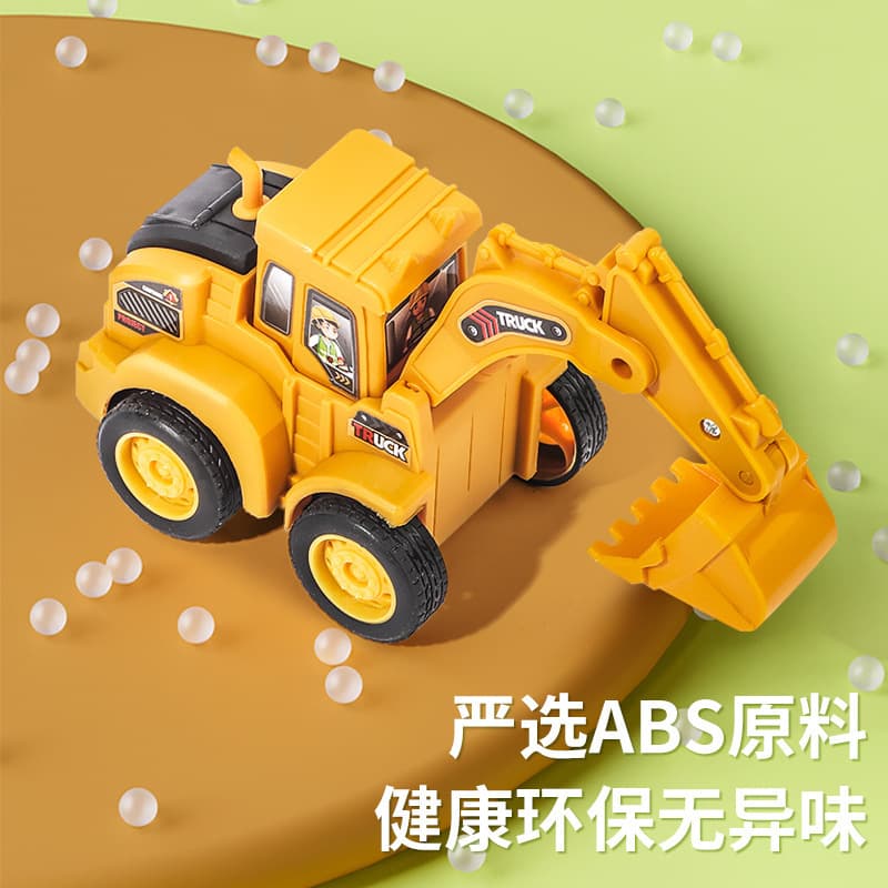 Children's Toy Press Engineering Vehicle Excavator Inertia Pull Back Car Educational Toy Boy Small Gift Wholesale 5