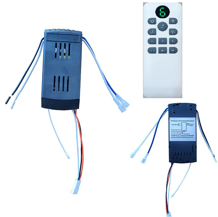 Traditional ceiling fan light remote control 24V DC motor drive controller 15-key 6-speed DC variable frequency universal inverter 7
