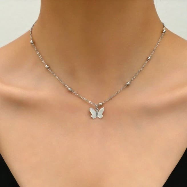 Alloy Sexy Back Chain Necklace Fashion Simple Bow Pendant Body Chain Women's Long Necklace Jewelry Wholesale 3