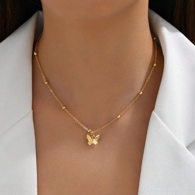 Alloy Sexy Back Chain Necklace Fashion Simple Bow Pendant Body Chain Women's Long Necklace Jewelry Wholesale 4