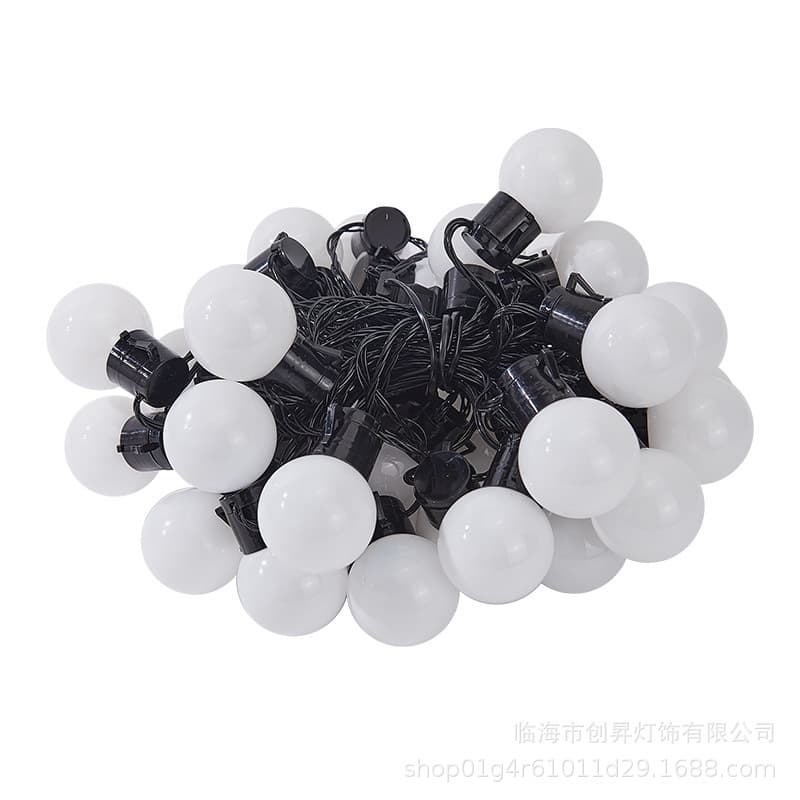 Outdoor camping atmosphere light big ball solar light string led string light lantern canopy night market stall decorative light 5