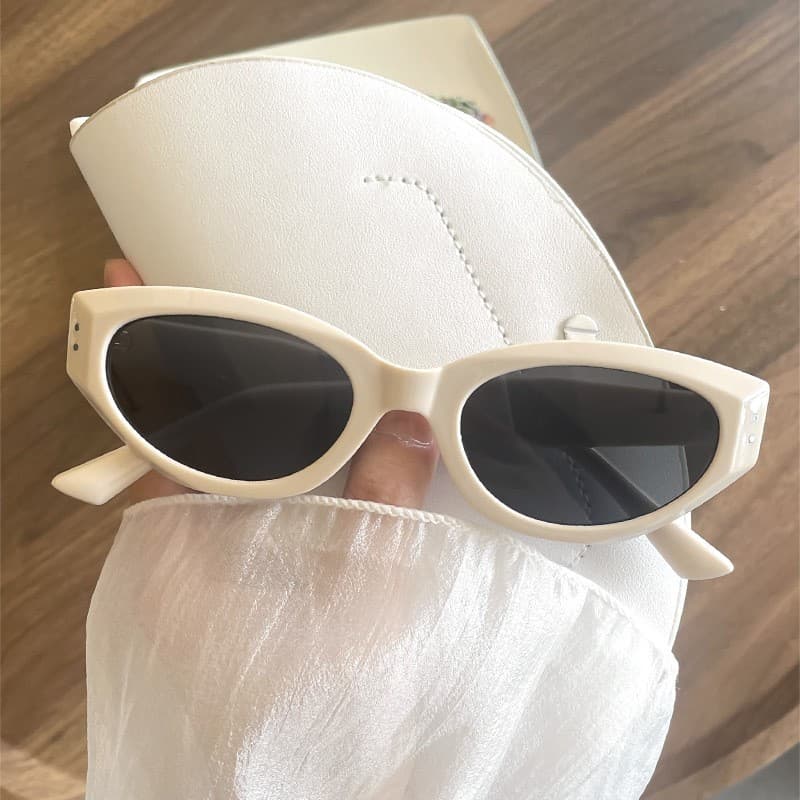 Jennie same style gm sunglasses women summer Korean version trendy retro high-end anti-UV cat eye sunglasses women 5