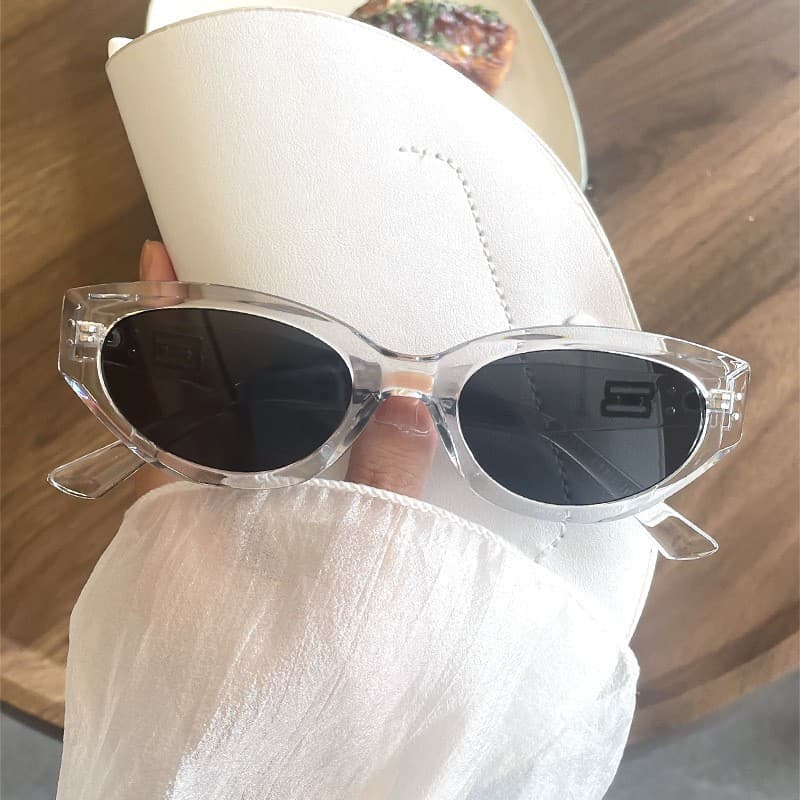 Jennie same style gm sunglasses women summer Korean version trendy retro high-end anti-UV cat eye sunglasses women 7