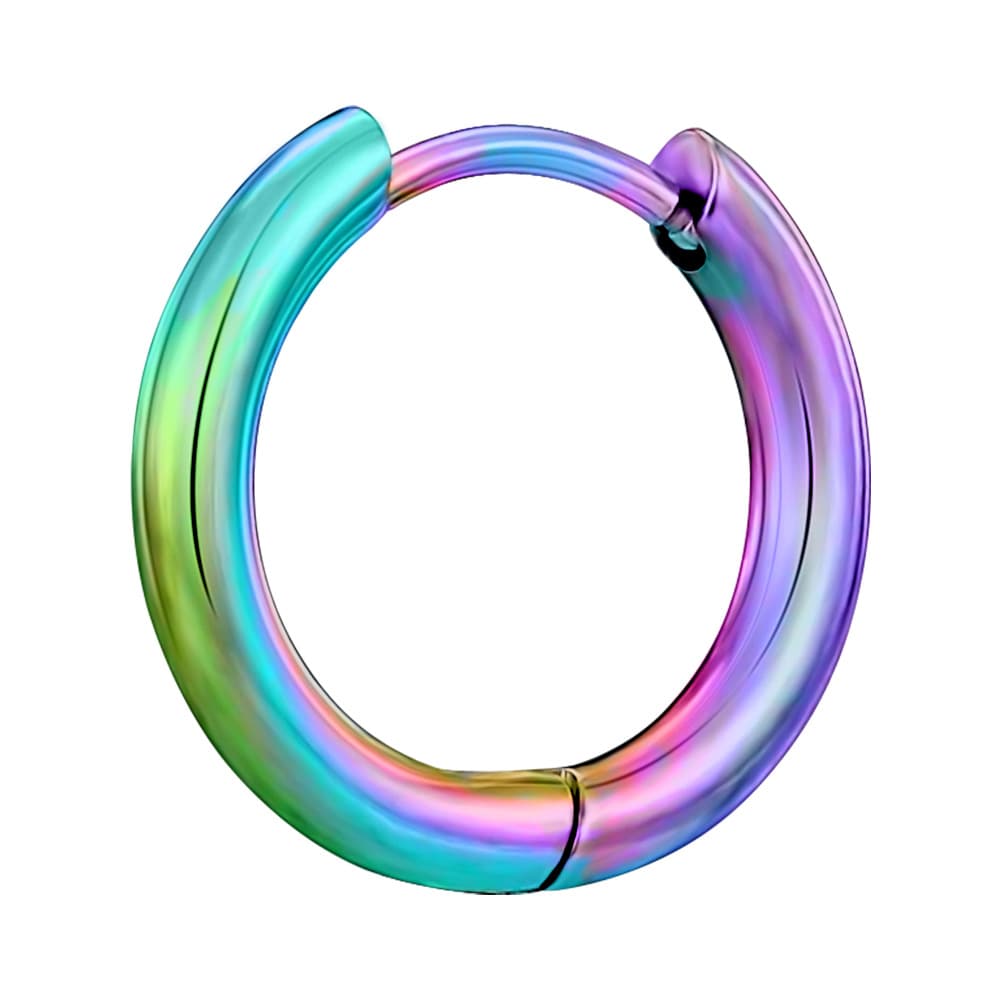 Factory direct sales earrings, simple stainless steel ear buckles, ear rings, trendy jewelry, round earrings, light luxury and high-end feel 9