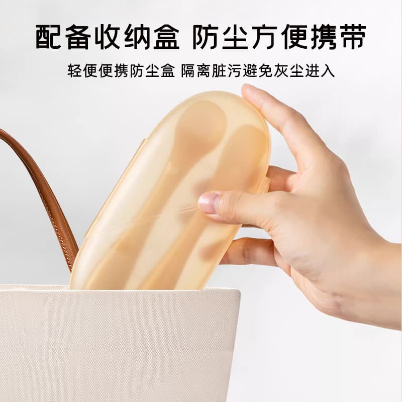 Factory direct sales nano silver silicone spoon baby soft head food spoon newborn feeding supplies children's tableware 5