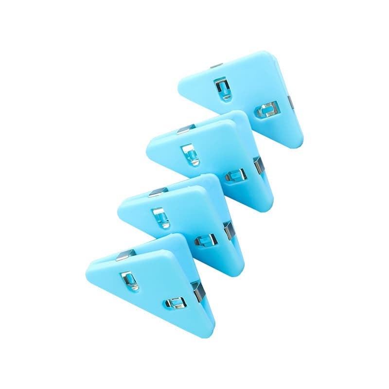 Multifunctional triangle clip, right-angled corner clip, information file storage clip, notebook corner clip, stationery clip, office supplies 6
