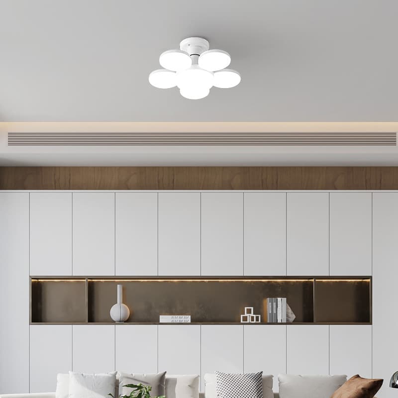 New LED flying saucer light bulb E27 screw household lighting bulb three-color dimming energy-saving lamp cross-border supply 5