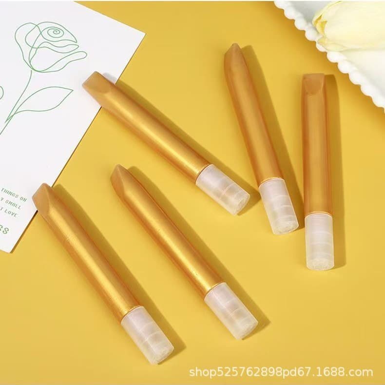 Three-dimensional pearlescent pigment 5 golden hook pen strokes no-bake ceramic metal glass acrylic paint resistant to cross-border 2