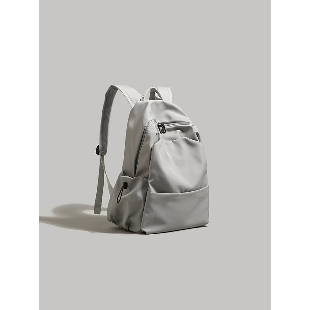 New Korean style all-match schoolbag men's solid color backpack women's high school backpack college student computer bag high-end cross-border 3