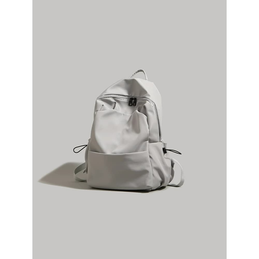 New Korean style all-match schoolbag men's solid color backpack women's high school backpack college student computer bag high-end cross-border 4