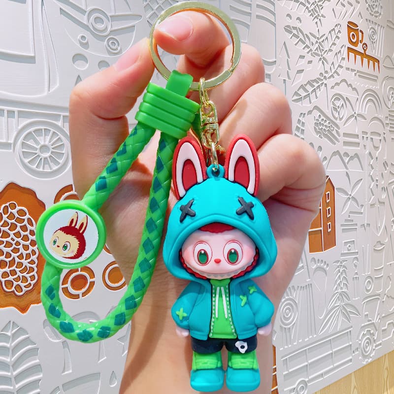 Creative Internet celebrity trendy buck-toothed cartoon trinkets, cute keychains, dolls, wholesale school bags, wholesale goods 7