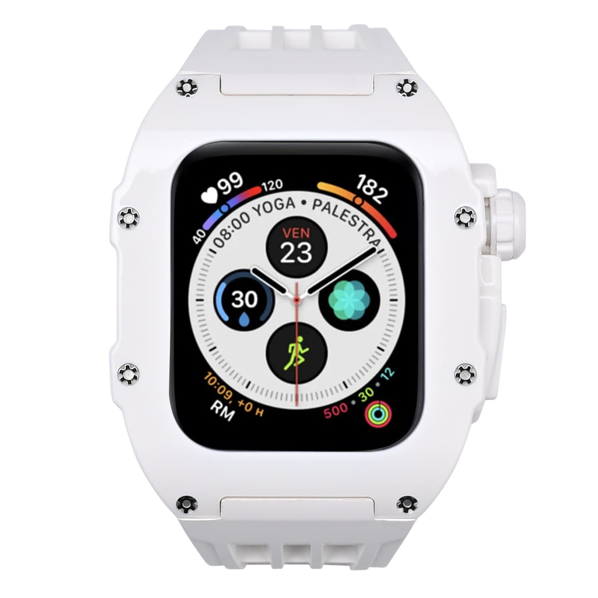 Suitable for Apple Watch imitation ceramic Astro Boy strap case integrated iwatch watch strap 44/45mm 8