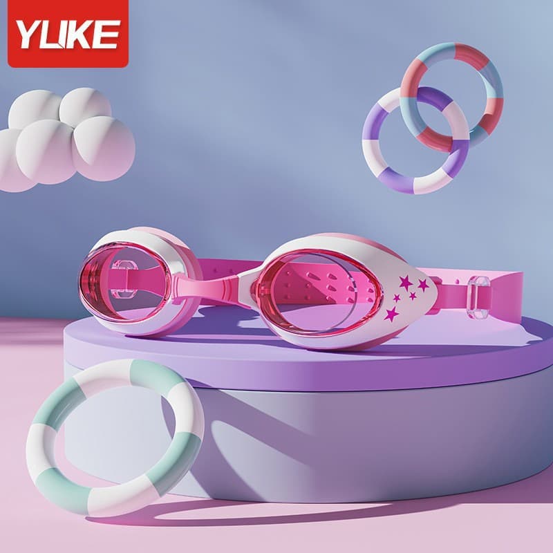 Children's swimming goggles waterproof and anti-fog high-definition professional diving swimming goggles for boys and girls swimming equipment goggles wholesale 9