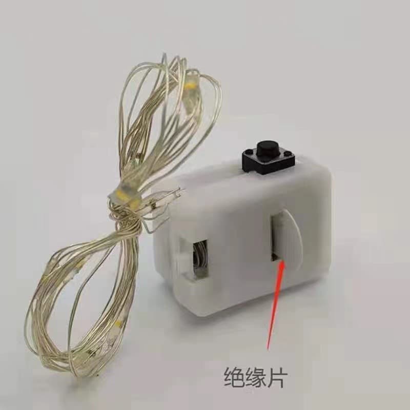 0.5m 1m 2m button LED light string flash bouquet light line baking cake decoration colorful light string 3