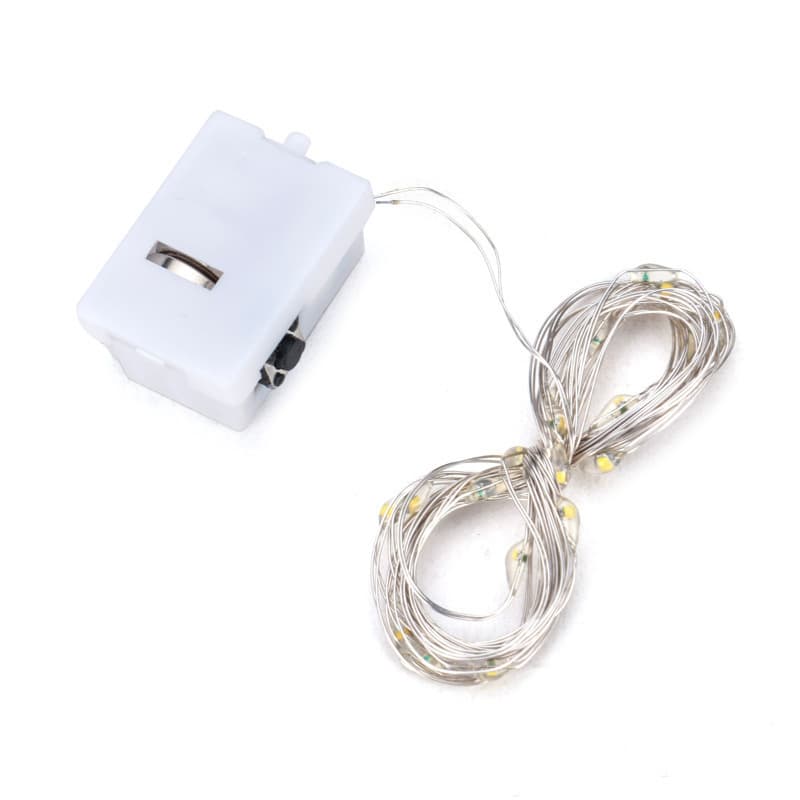 0.5m 1m 2m button LED light string flash bouquet light line baking cake decoration colorful light string 6