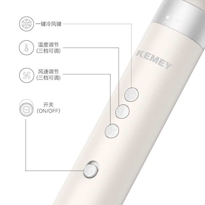 Kemei cross-border high-speed electric air blower negative ion hair dryer professional brushless hair dryer KM-6896 5