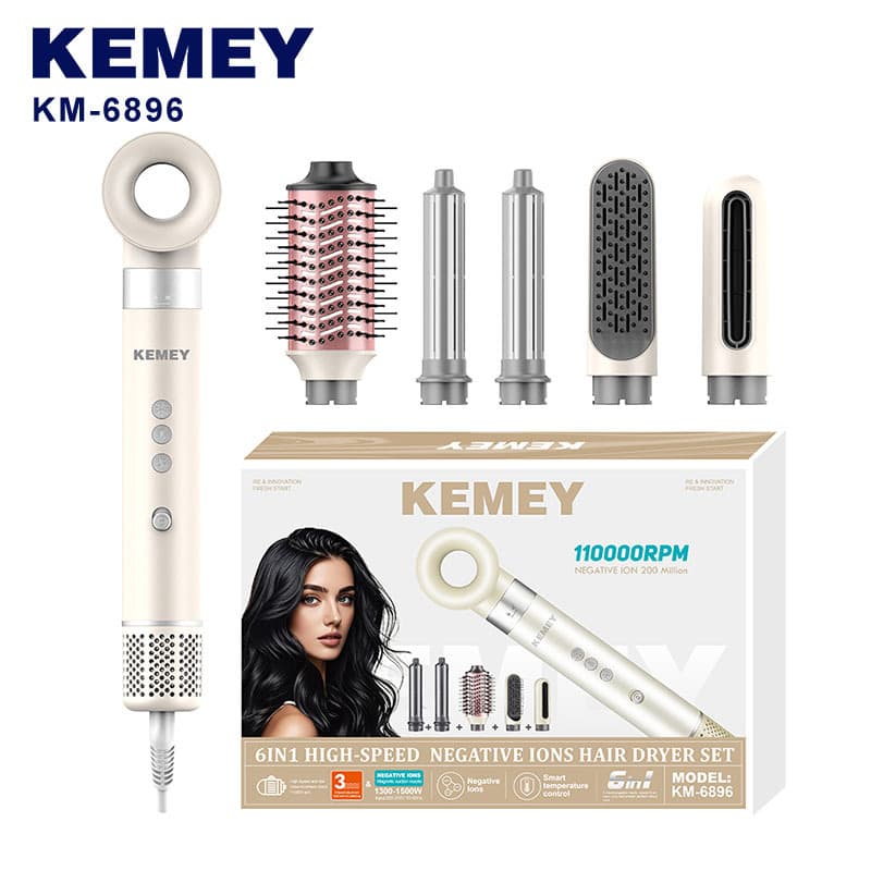 Kemei cross-border high-speed electric air blower negative ion hair dryer professional brushless hair dryer KM-6896 1