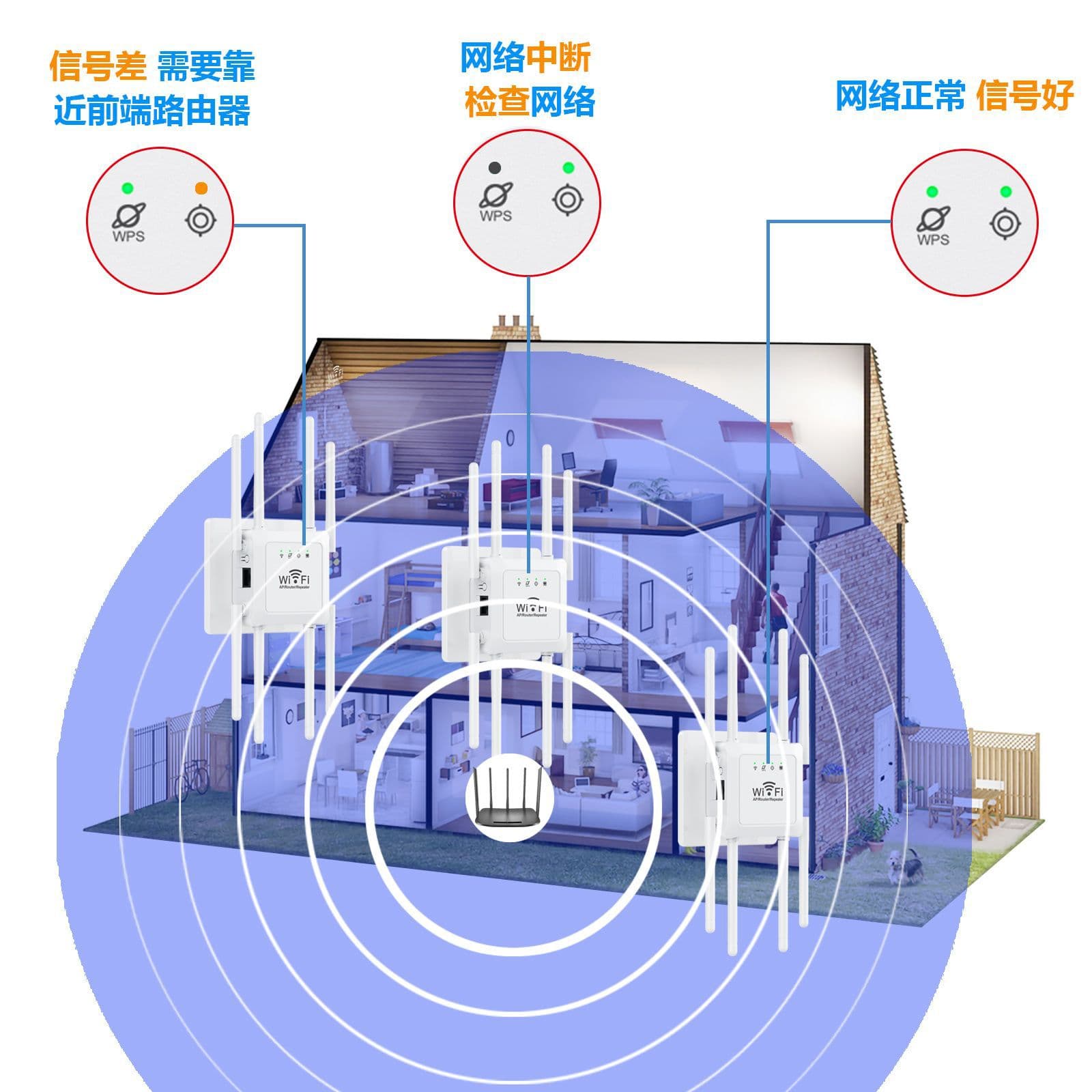wifi repeater signal amplifier booster British standard extender extender wireless router wholesale 4