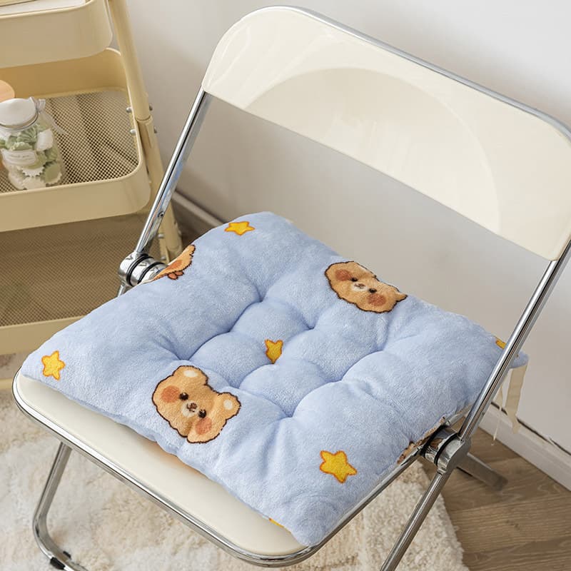 Non-slip seat cushion chair cushion butt pad student thickened bench classroom stool plush sedentary office seat cushion chair 8
