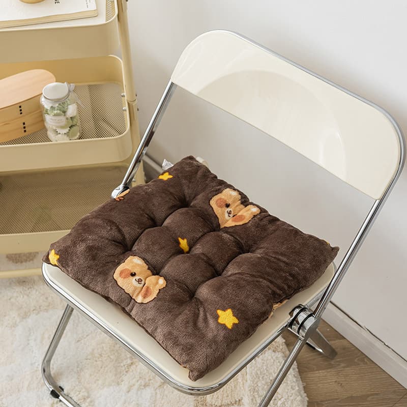Non-slip seat cushion chair cushion butt pad student thickened bench classroom stool plush sedentary office seat cushion chair 9
