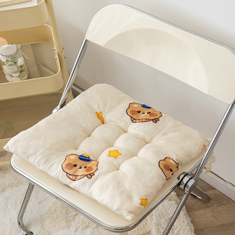 Non-slip seat cushion chair cushion butt pad student thickened bench classroom stool plush sedentary office seat cushion chair 10