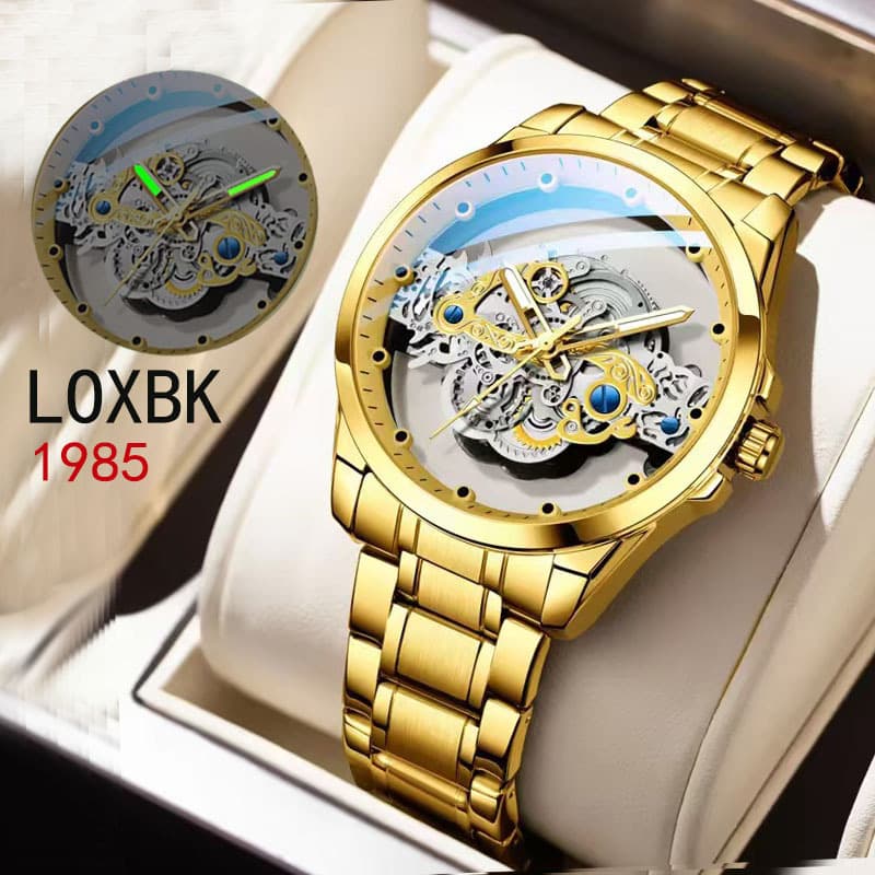 New fashionable men's waterproof watch luminous hollow Korean version waterproof sports quartz watch men's watch 2