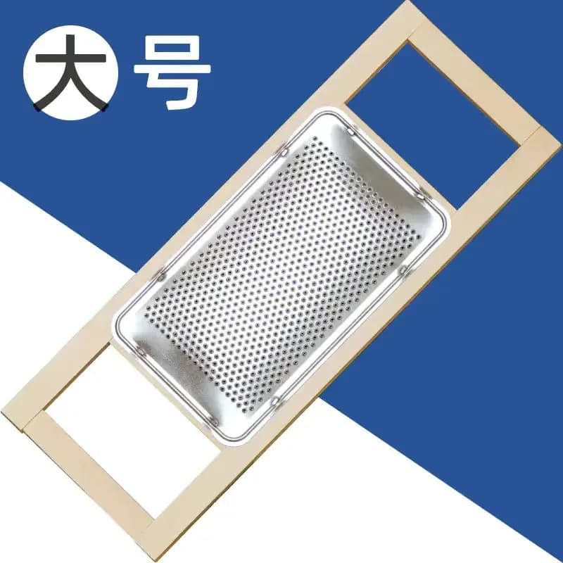 New kitchen solid wood stainless steel potato mashed grinder grinder for grinding ginger paste, fruit sweet potato paste and grinding board for grinding 2
