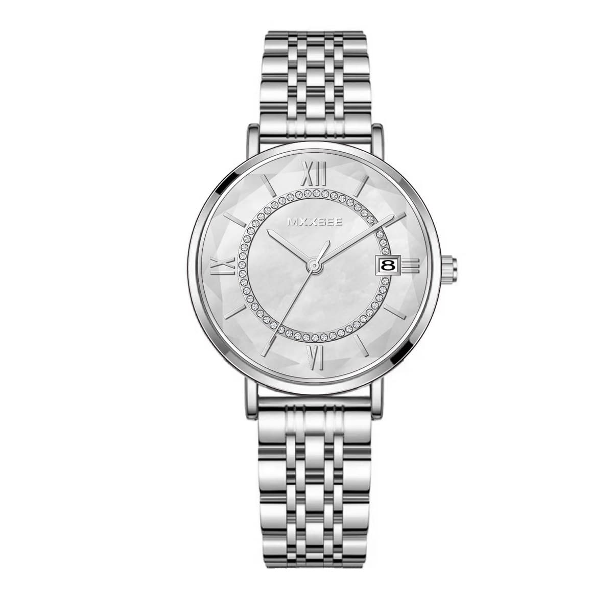 Douyin's popular Gypsophila watch for women, elegant and fashionable rhinestone Ferris wheel quartz watch one piece dropshipping 9