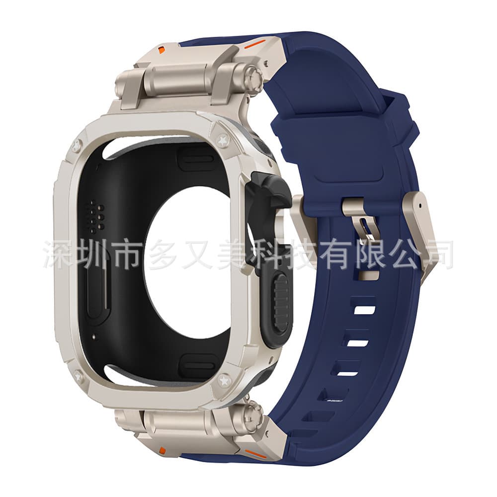Suitable for Applewatch s10ultra Explorer strap + armor two-in-one anti-fall watch case set 5