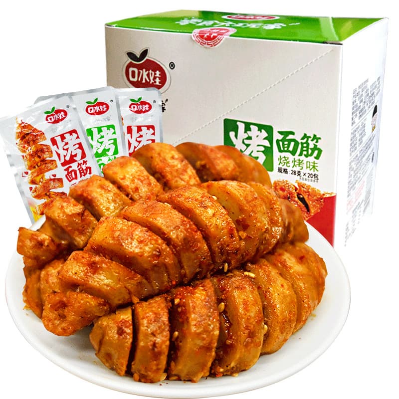 Shui Shui Wa spicy grilled gluten ready-to-eat spicy strips childhood classic hand-shred vegetarian meat ready-to-eat dried tofu snack food wholesale 6