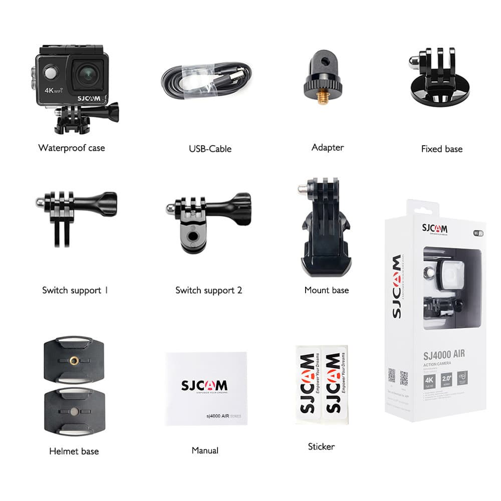 SJCAM Suying SJ4000AIR action camera 4K with wifiDV outdoor waterproof digital wide angle upgrade HD 4